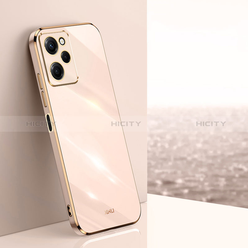 Custodia Silicone Ultra Sottile Morbida Cover XL1 per Xiaomi Poco X5 Pro 5G Oro