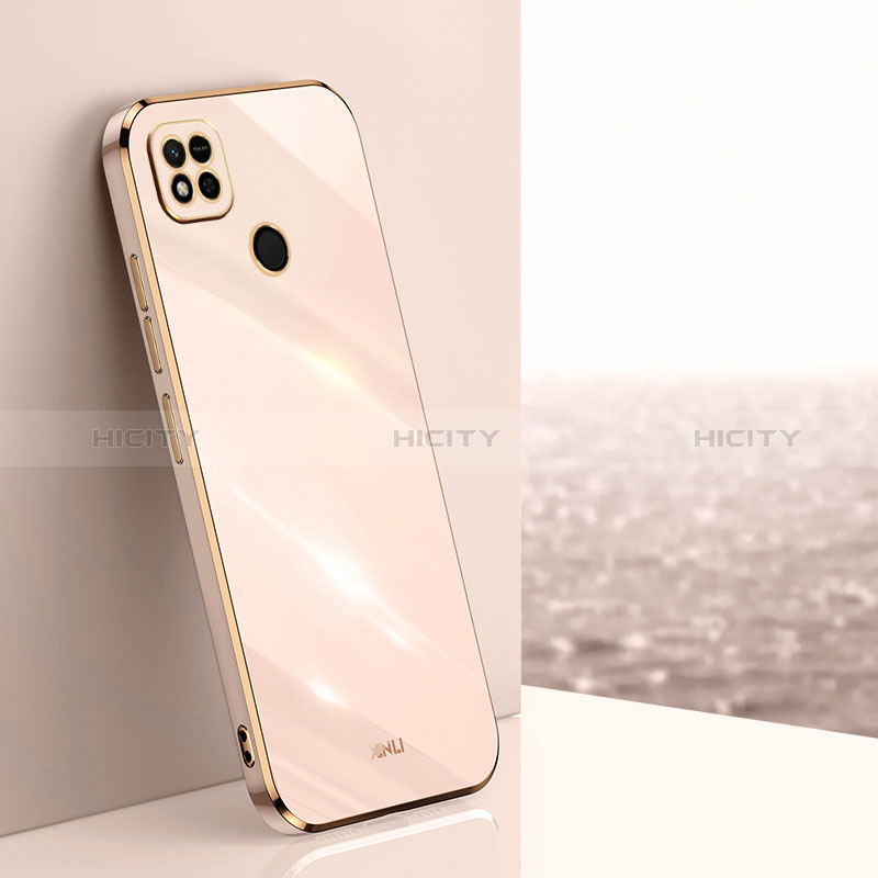 Custodia Silicone Ultra Sottile Morbida Cover XL1 per Xiaomi Redmi 9C Oro