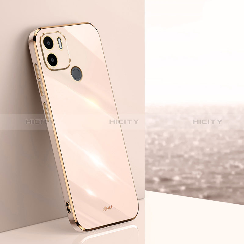 Custodia Silicone Ultra Sottile Morbida Cover XL1 per Xiaomi Redmi A1 Plus Oro