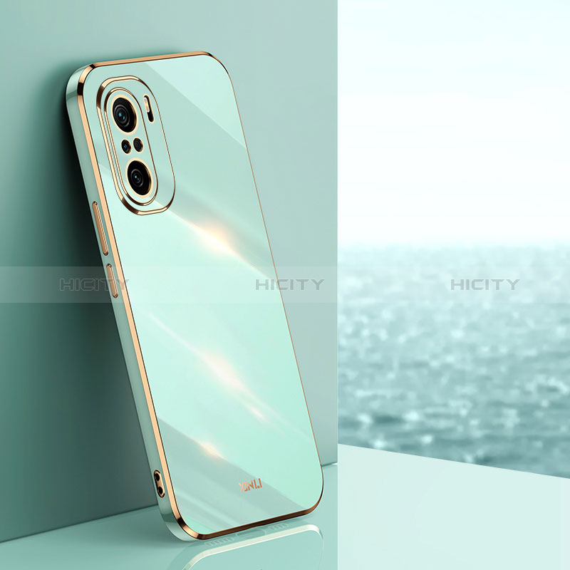 Custodia Silicone Ultra Sottile Morbida Cover XL1 per Xiaomi Redmi K40 Pro 5G Verde