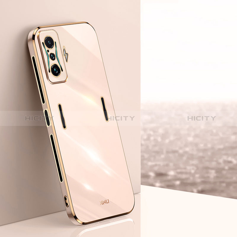 Custodia Silicone Ultra Sottile Morbida Cover XL1 per Xiaomi Redmi K50 Gaming 5G Oro