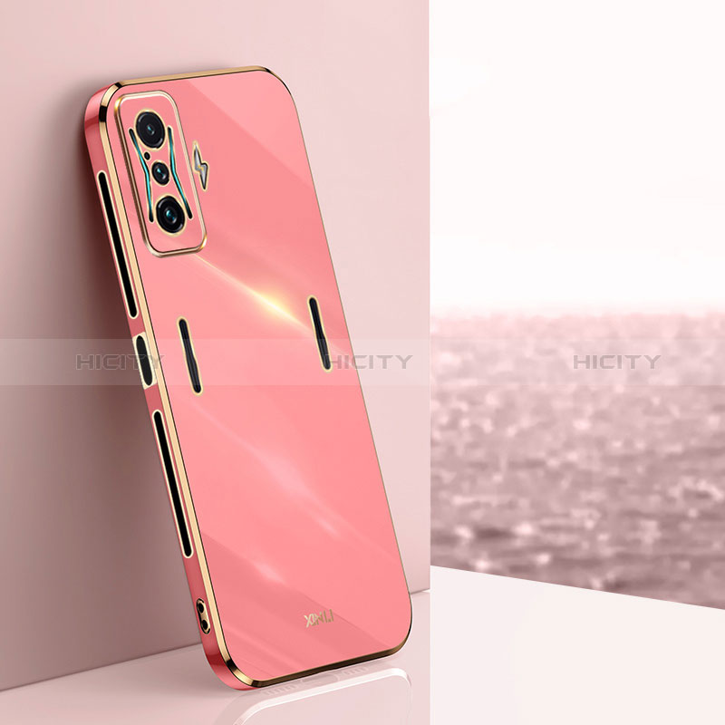 Custodia Silicone Ultra Sottile Morbida Cover XL1 per Xiaomi Redmi K50 Gaming 5G Rosa Caldo