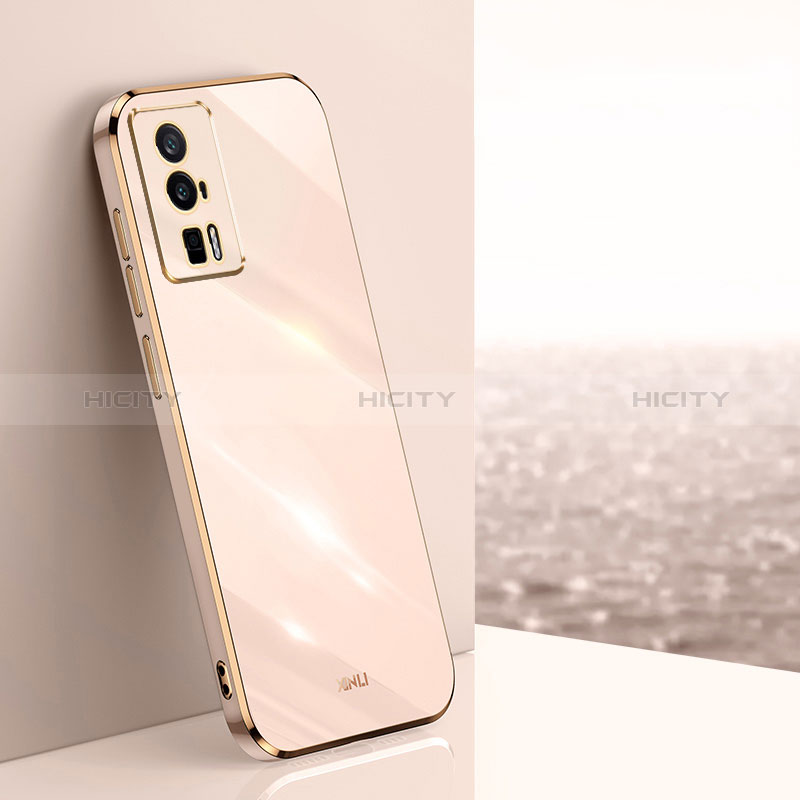 Custodia Silicone Ultra Sottile Morbida Cover XL1 per Xiaomi Redmi K60 Pro 5G Oro