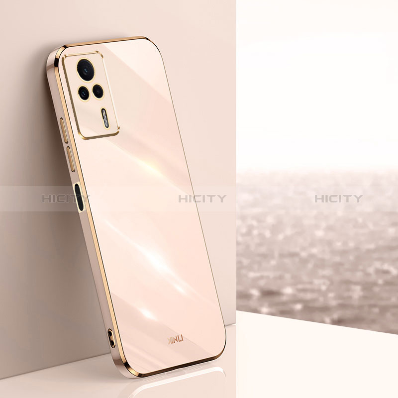 Custodia Silicone Ultra Sottile Morbida Cover XL1 per Xiaomi Redmi K60E 5G Oro