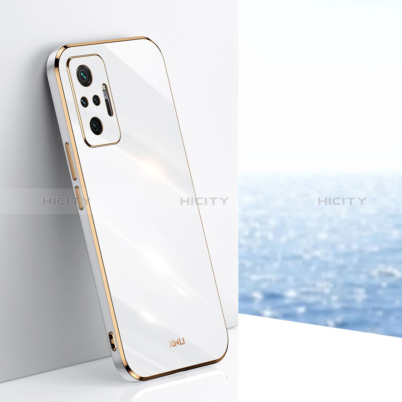 Custodia Silicone Ultra Sottile Morbida Cover XL1 per Xiaomi Redmi Note 10 Pro Max Bianco