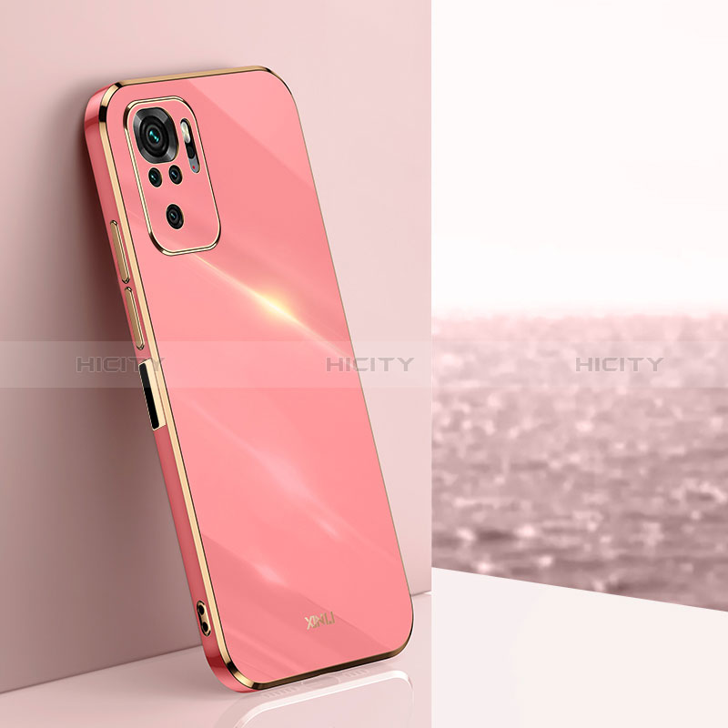 Custodia Silicone Ultra Sottile Morbida Cover XL1 per Xiaomi Redmi Note 10S 4G Rosa Caldo