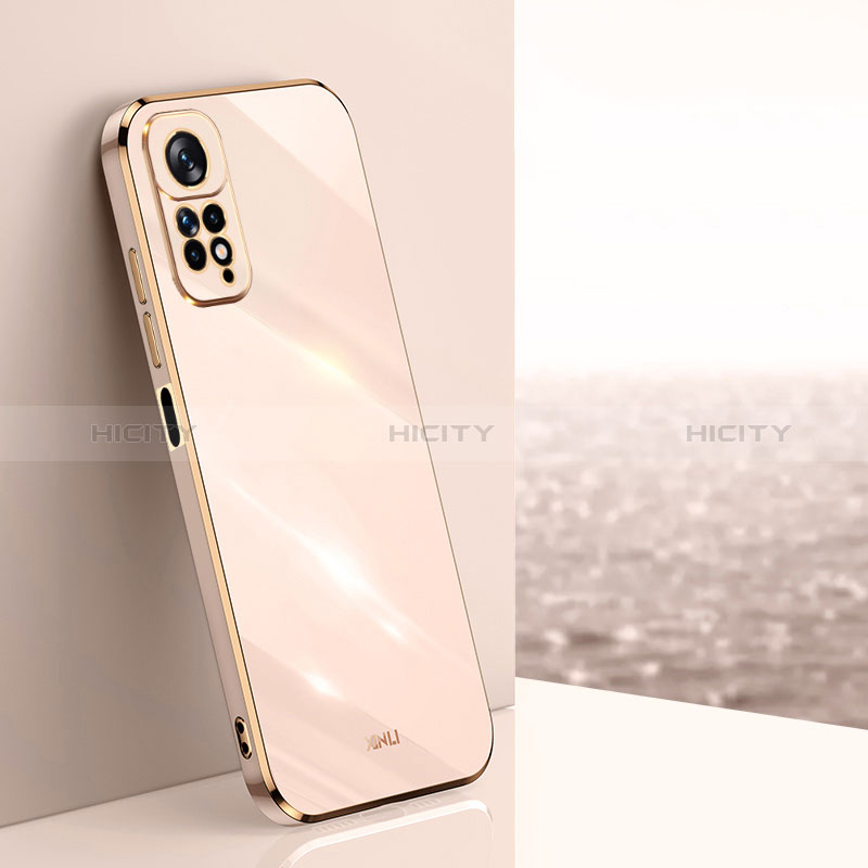 Custodia Silicone Ultra Sottile Morbida Cover XL1 per Xiaomi Redmi Note 11 4G (2022) Oro