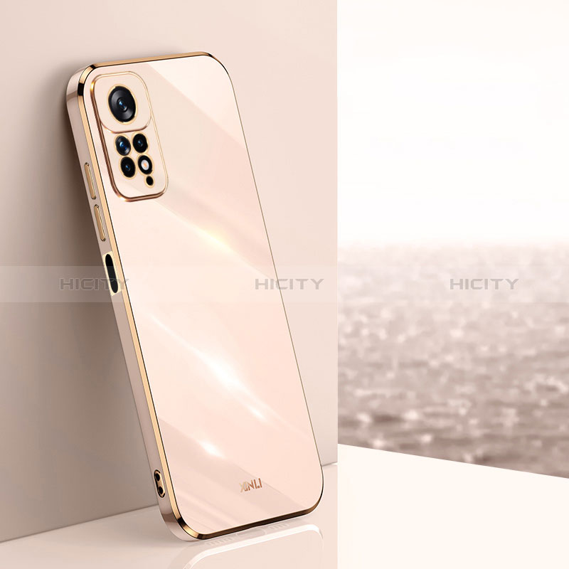 Custodia Silicone Ultra Sottile Morbida Cover XL1 per Xiaomi Redmi Note 11 Pro 4G Oro