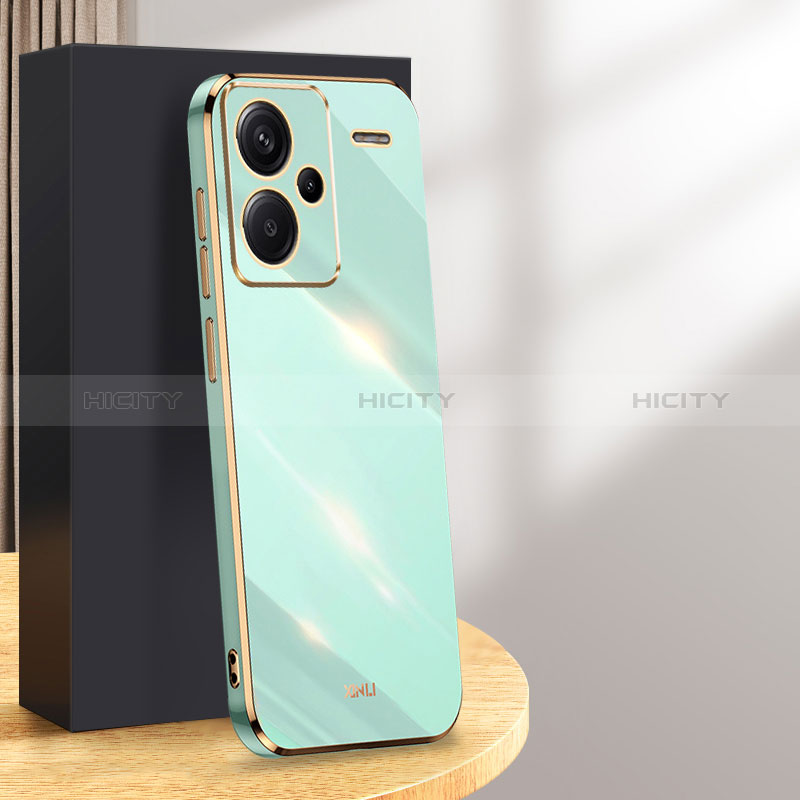 Custodia Silicone Ultra Sottile Morbida Cover XL1 per Xiaomi Redmi Note 13 Pro+ Plus 5G Verde