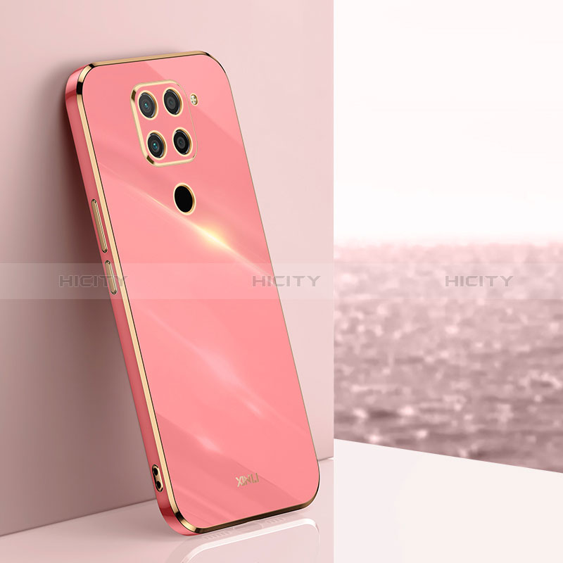 Custodia Silicone Ultra Sottile Morbida Cover XL1 per Xiaomi Redmi Note 9 Rosa Caldo