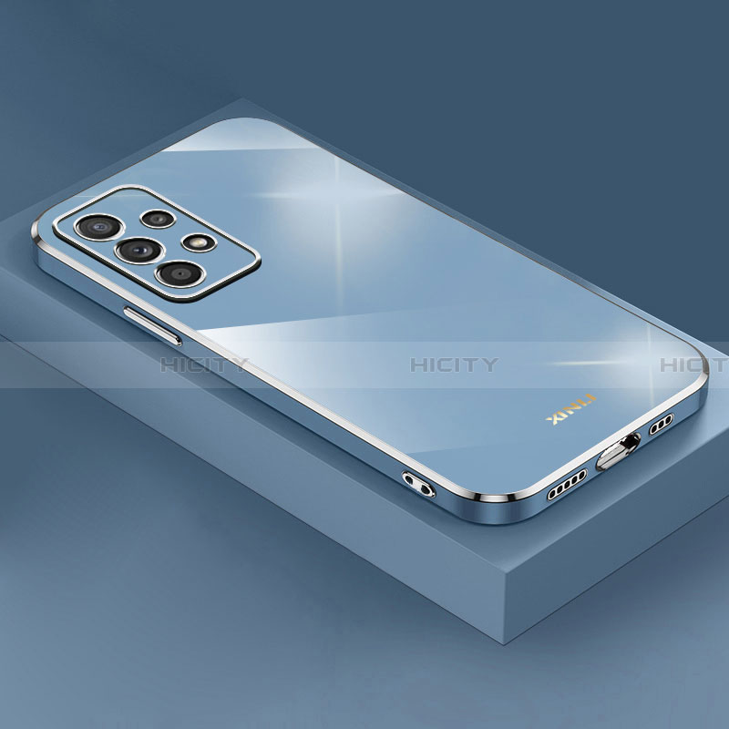 Custodia Silicone Ultra Sottile Morbida Cover XL4 per Samsung Galaxy A32 5G Blu
