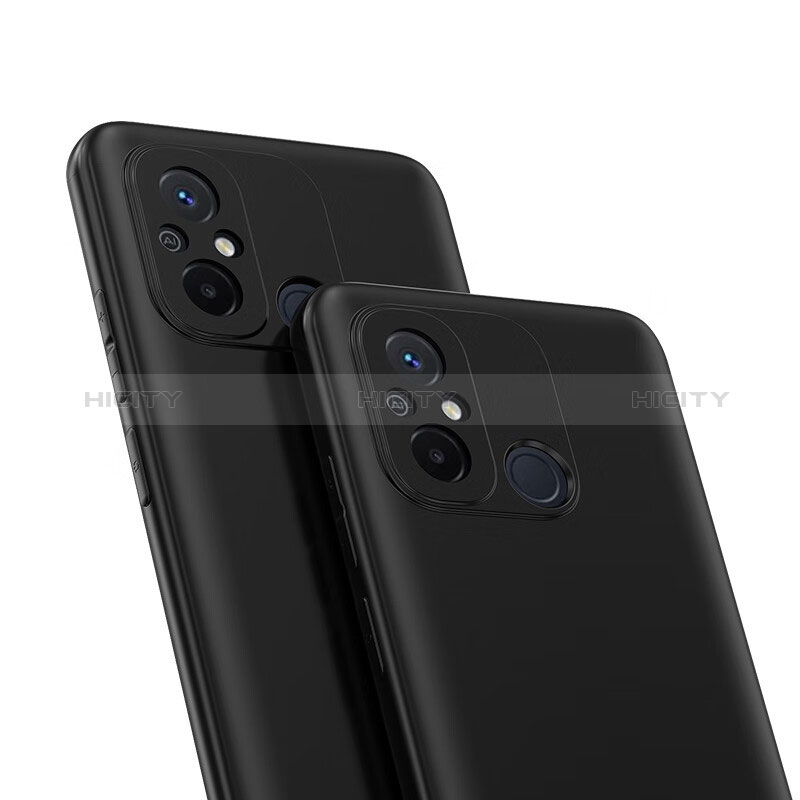 Custodia Silicone Ultra Sottile Morbida H01 per Xiaomi Poco C55 Nero