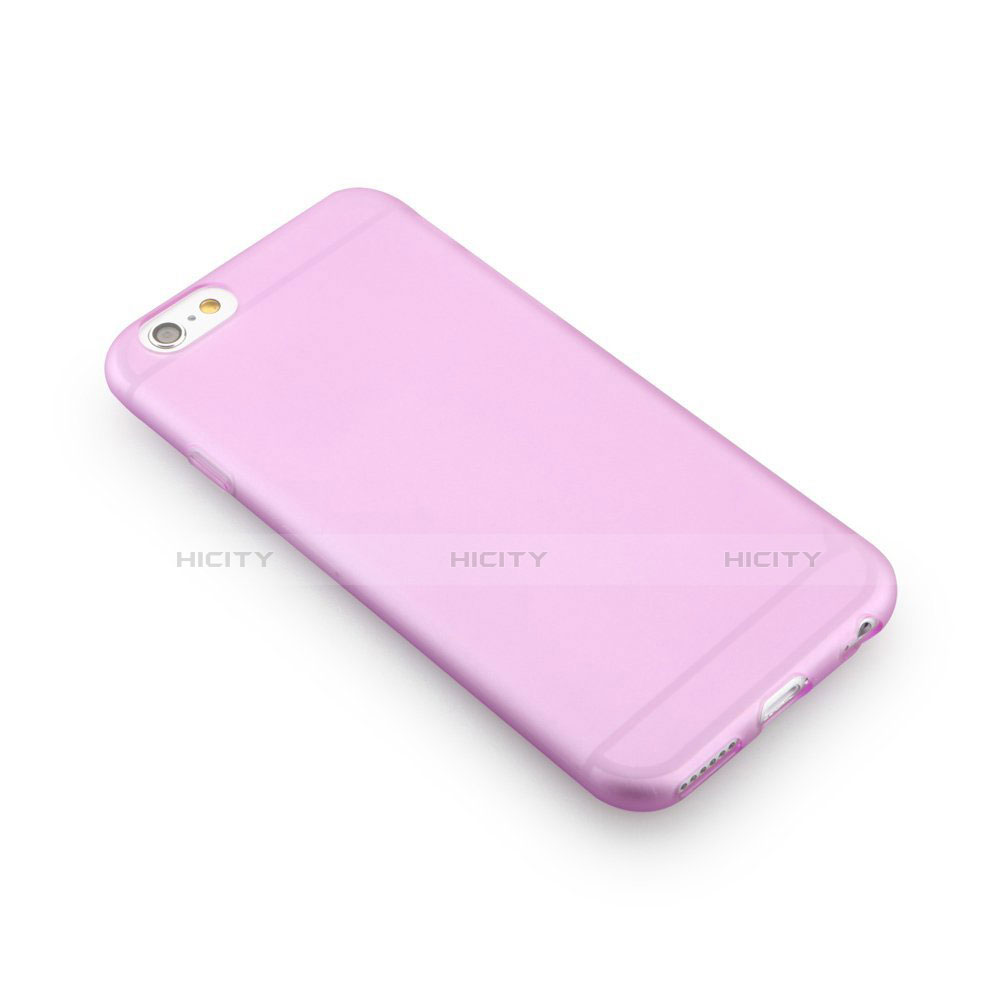 Custodia Silicone Ultra Sottile Morbida Opaca per Apple iPhone 6 Plus Viola