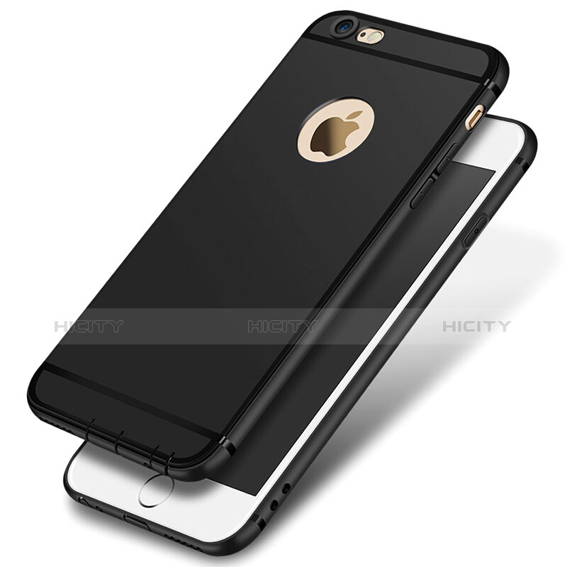 Custodia Silicone Ultra Sottile Morbida per Apple iPhone 6 Nero