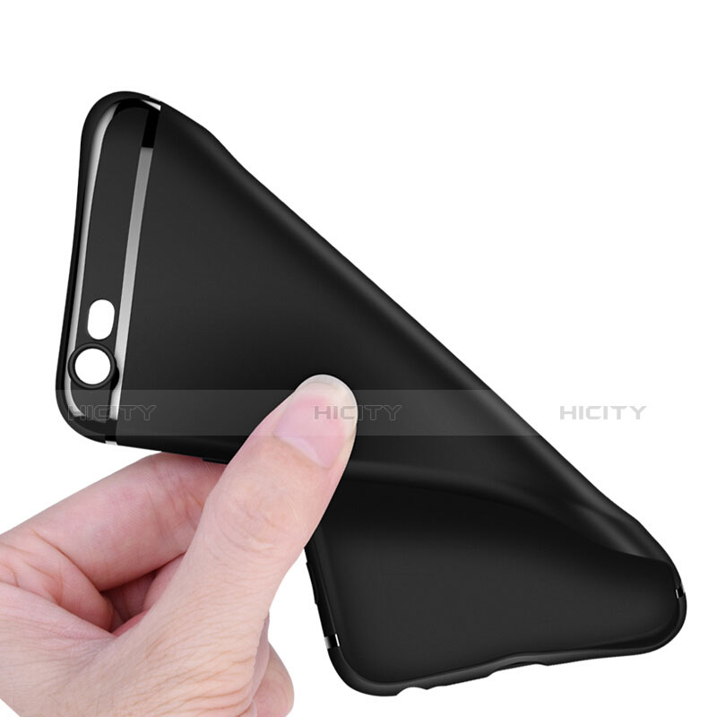 Custodia Silicone Ultra Sottile Morbida per Apple iPhone 6 Nero