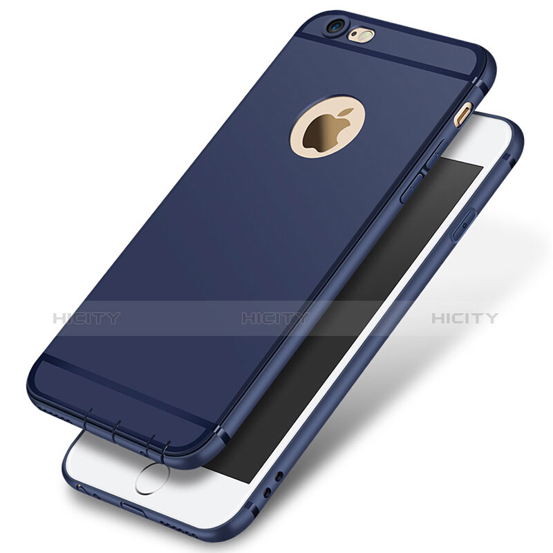 Custodia Silicone Ultra Sottile Morbida per Apple iPhone 6 Plus Blu