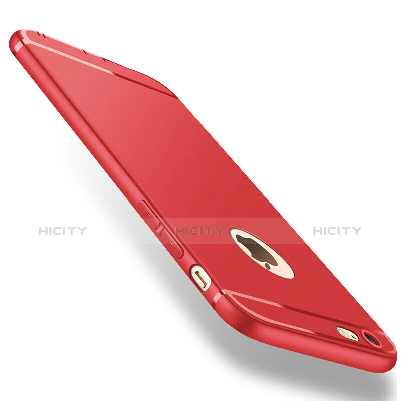 Custodia Silicone Ultra Sottile Morbida per Apple iPhone 6S Plus Rosso