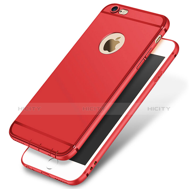 Custodia Silicone Ultra Sottile Morbida per Apple iPhone 6S Plus Rosso