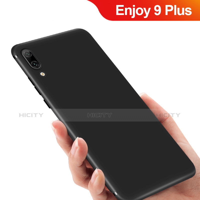 Custodia Silicone Ultra Sottile Morbida per Huawei Enjoy 9 Plus Nero