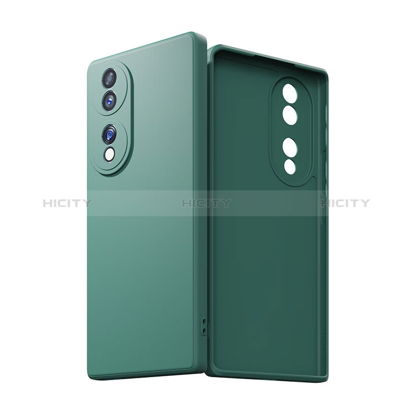 Custodia Silicone Ultra Sottile Morbida per Huawei Honor 70 5G Verde