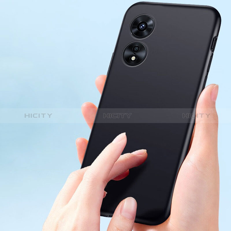 Custodia Silicone Ultra Sottile Morbida per Oppo A1 Pro 5G Nero