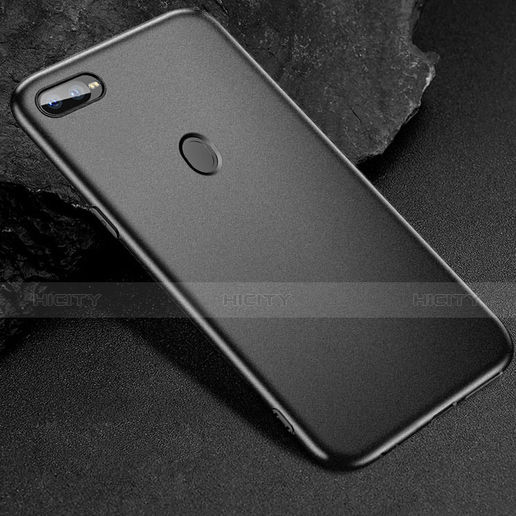 Custodia Silicone Ultra Sottile Morbida per Oppo A7 Nero