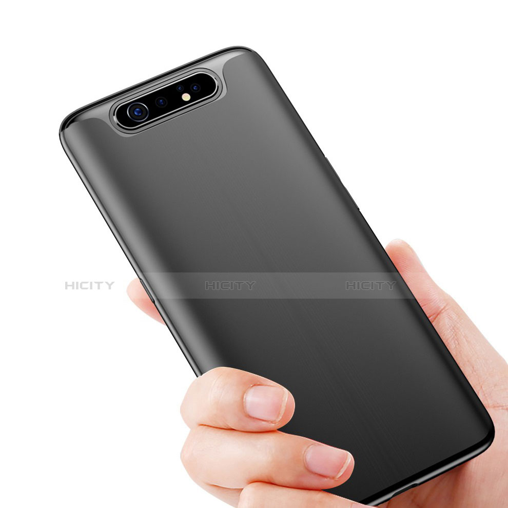 Custodia Silicone Ultra Sottile Morbida per Samsung Galaxy A80 Nero