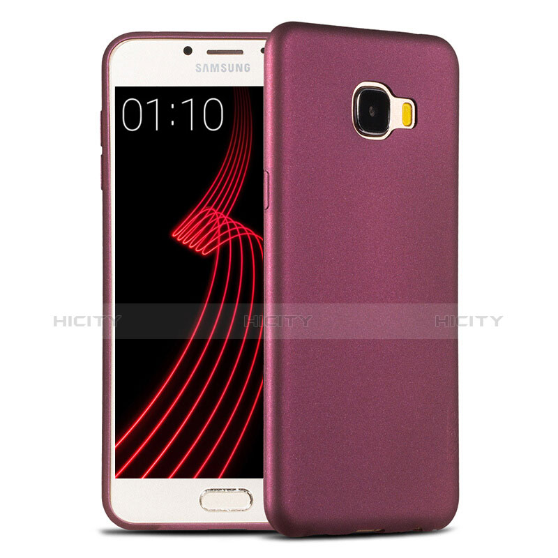 Custodia Silicone Ultra Sottile Morbida per Samsung Galaxy C7 SM-C7000 Viola