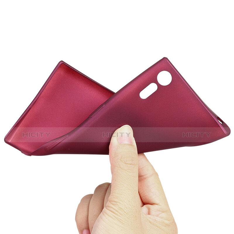 Custodia Silicone Ultra Sottile Morbida per Sony Xperia XZ Rosso