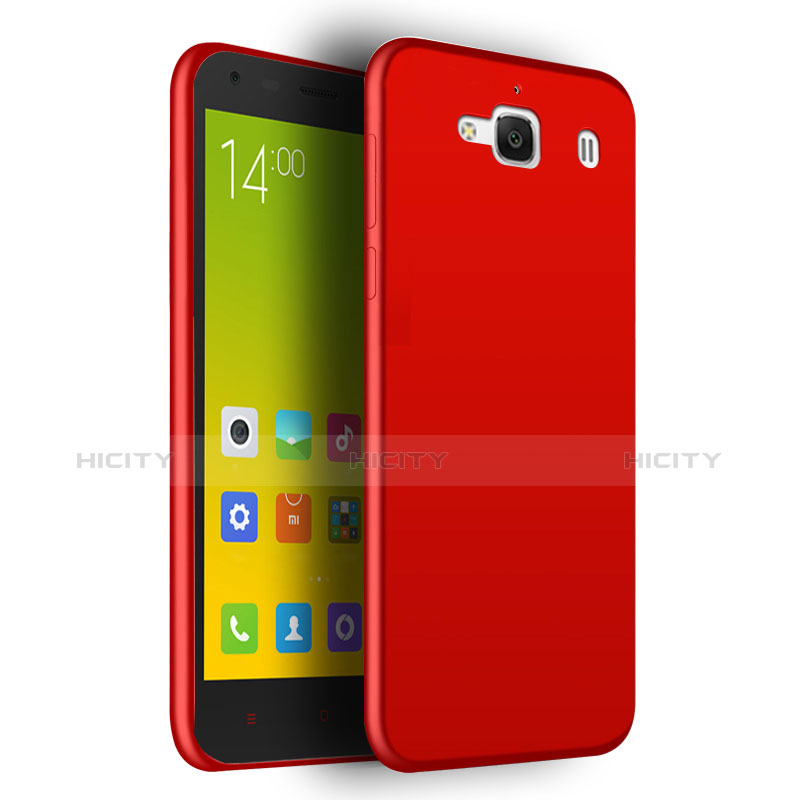 Custodia Silicone Ultra Sottile Morbida per Xiaomi Redmi 2 Rosso