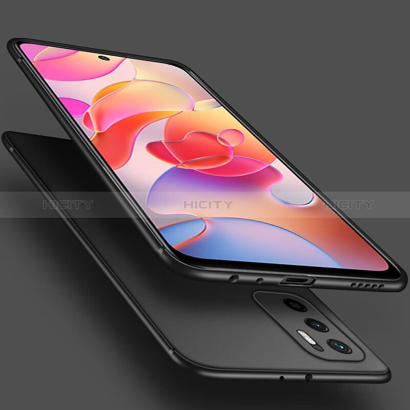 Custodia Silicone Ultra Sottile Morbida per Xiaomi Redmi Note 10T 5G Nero