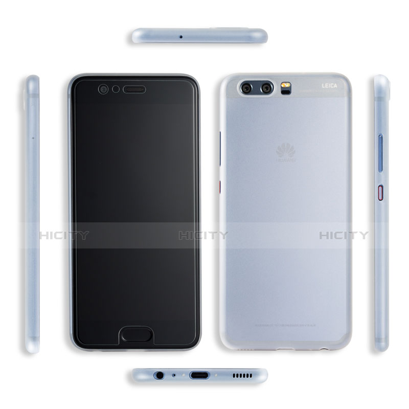 Custodia Silicone Ultra Sottile Morbida Q03 per Huawei P10 Bianco