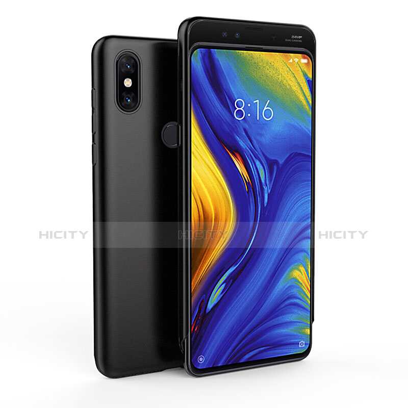 Custodia Silicone Ultra Sottile Morbida R01 per Xiaomi Mi Mix 3 Nero