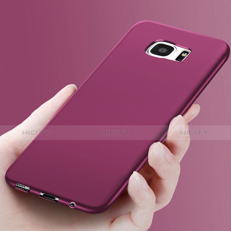 Custodia Silicone Ultra Sottile Morbida R03 per Samsung Galaxy S7 Edge G935F Viola