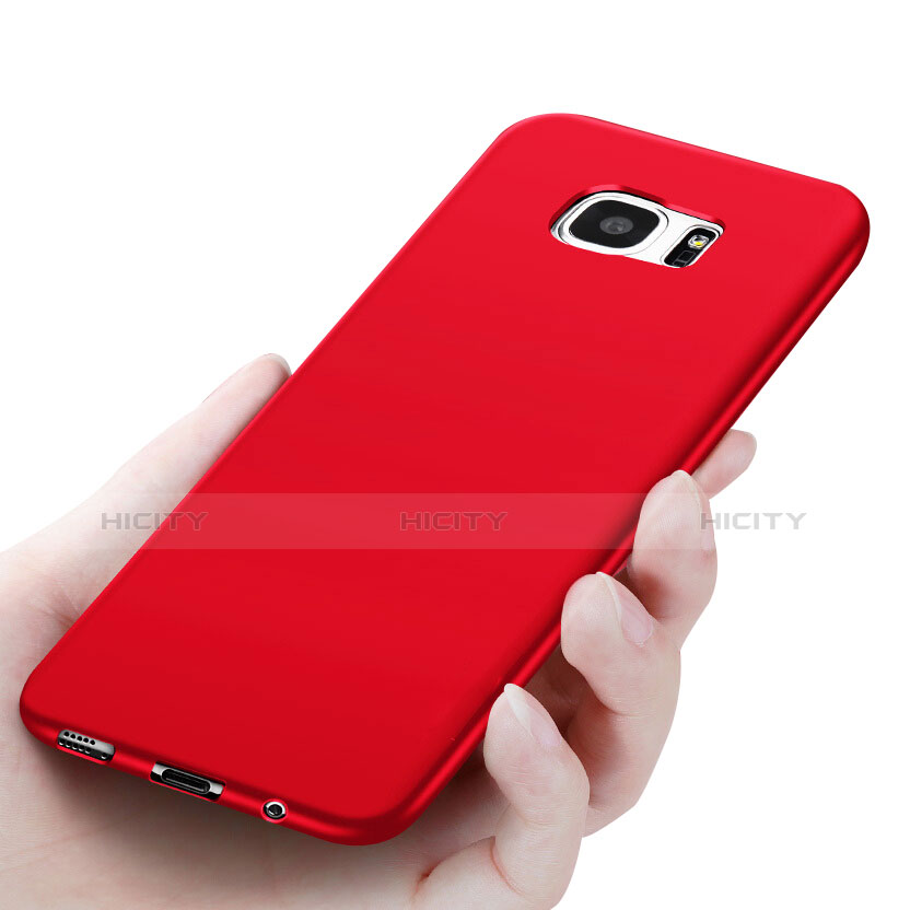 Custodia Silicone Ultra Sottile Morbida R06 per Samsung Galaxy S7 Edge G935F Rosso