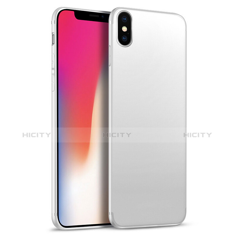 Custodia Silicone Ultra Sottile Morbida S02 per Apple iPhone Xs Bianco