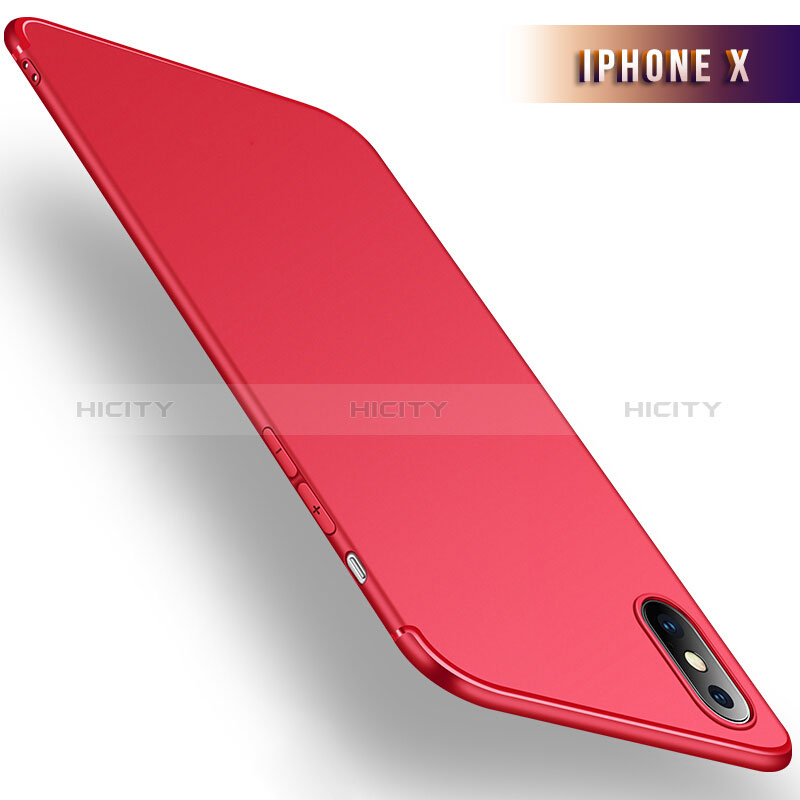 Custodia Silicone Ultra Sottile Morbida S02 per Apple iPhone Xs Max Rosso