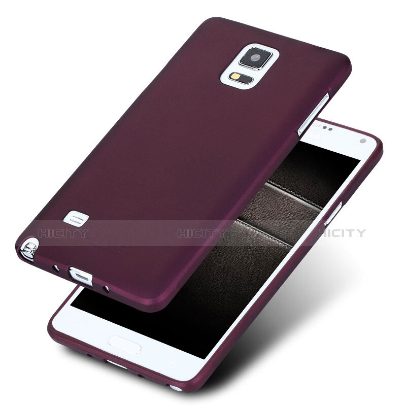 Custodia Silicone Ultra Sottile Morbida S02 per Samsung Galaxy Note 4 SM-N910F Viola