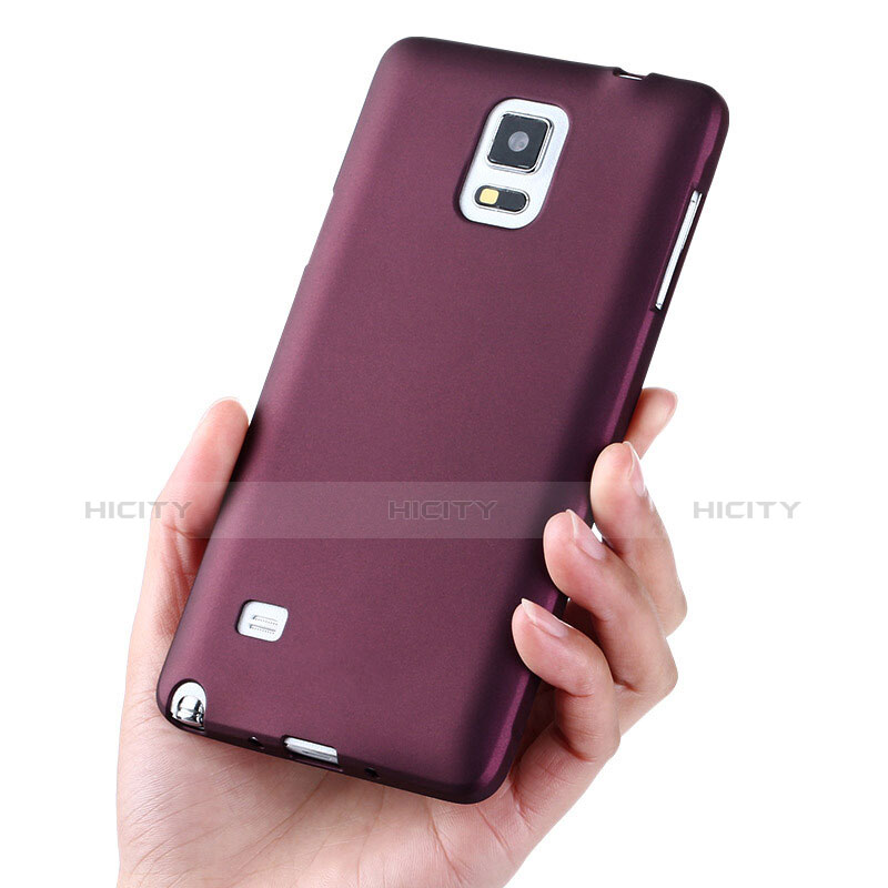 Custodia Silicone Ultra Sottile Morbida S02 per Samsung Galaxy Note 4 SM-N910F Viola