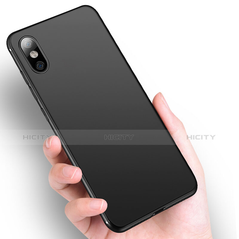 Custodia Silicone Ultra Sottile Morbida S02 per Xiaomi Mi 8 Screen Fingerprint Edition Nero