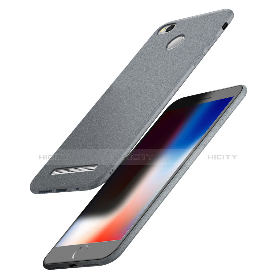 Custodia Silicone Ultra Sottile Morbida S02 per Xiaomi Redmi 3S Prime Grigio