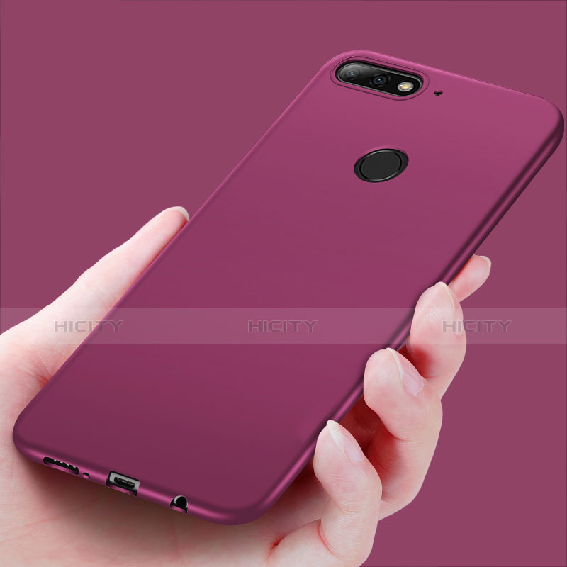 Custodia Silicone Ultra Sottile Morbida S03 per Huawei Enjoy 8 Viola