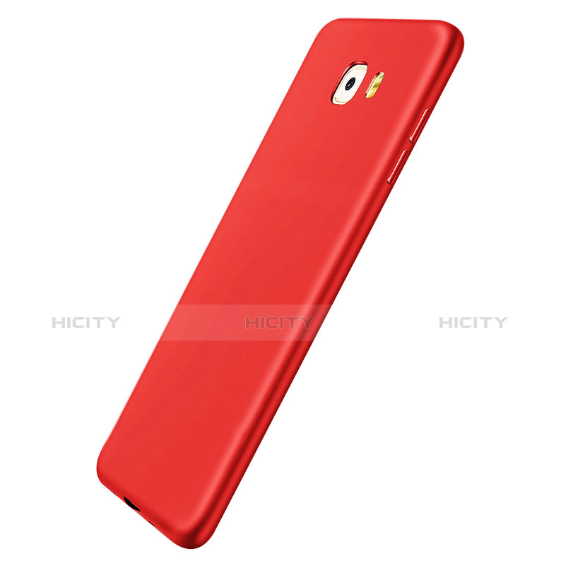 Custodia Silicone Ultra Sottile Morbida S03 per Samsung Galaxy C9 Pro C9000 Rosso