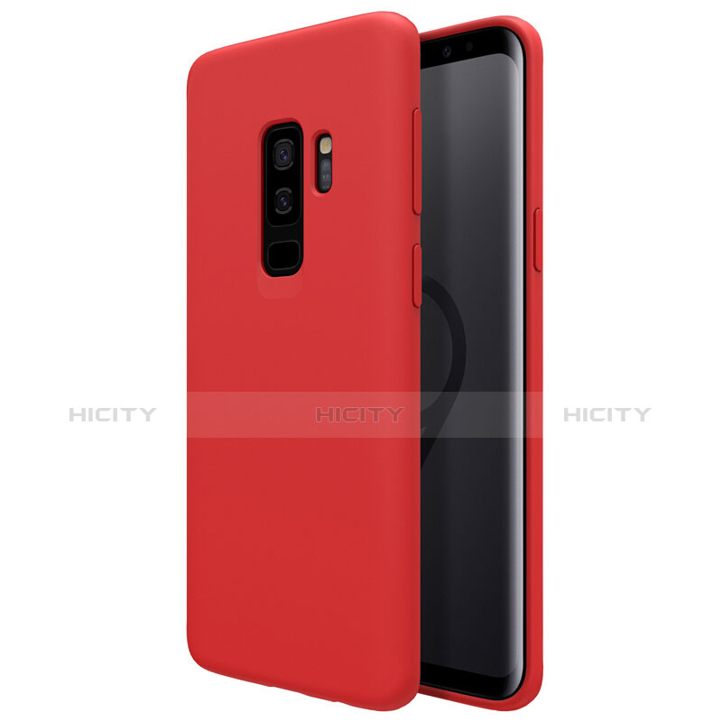 Custodia Silicone Ultra Sottile Morbida S03 per Samsung Galaxy S9 Plus Rosso