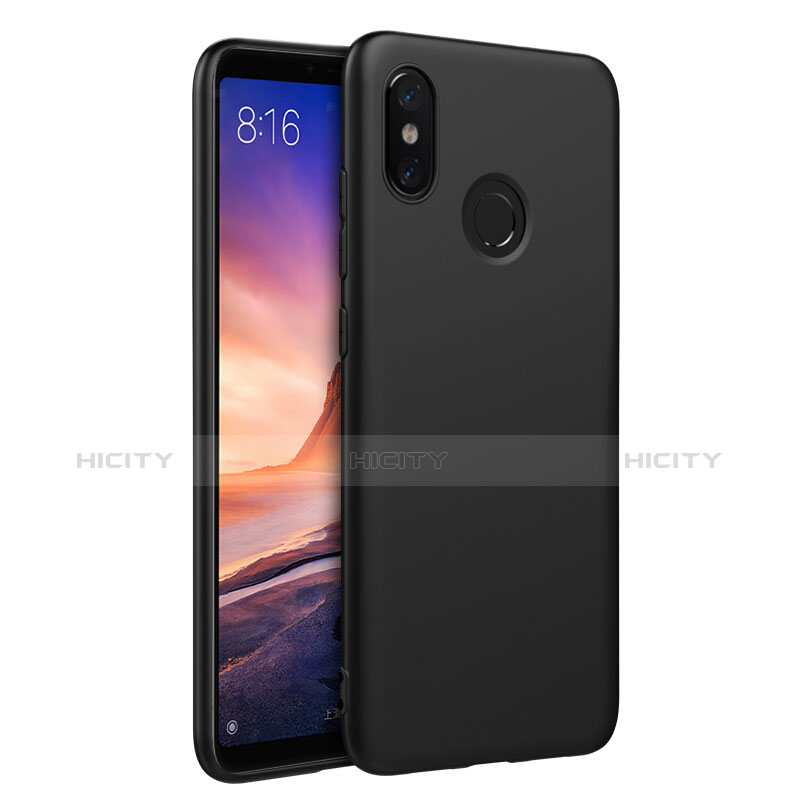 Custodia Silicone Ultra Sottile Morbida S03 per Xiaomi Mi Max 3 Nero