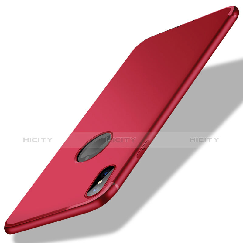 Custodia Silicone Ultra Sottile Morbida S04 per Apple iPhone X Rosso