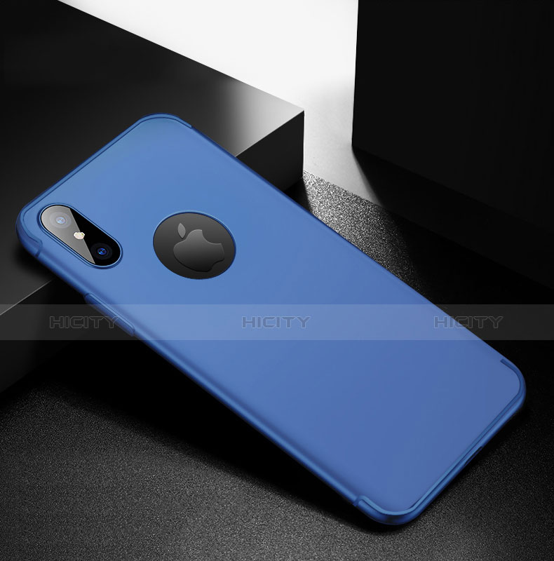 Custodia Silicone Ultra Sottile Morbida S04 per Apple iPhone Xs Blu