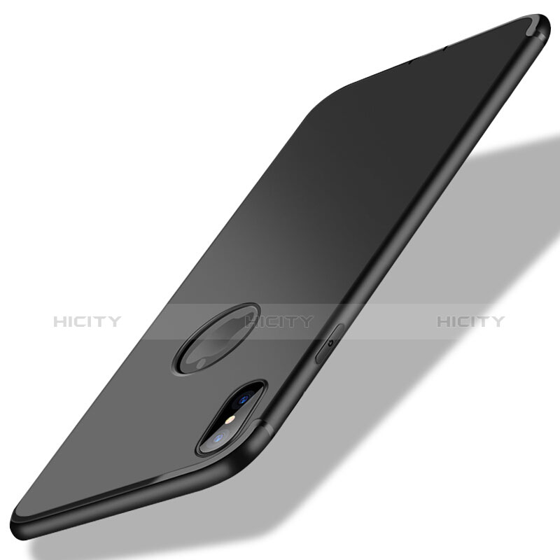 Custodia Silicone Ultra Sottile Morbida S04 per Apple iPhone Xs Nero