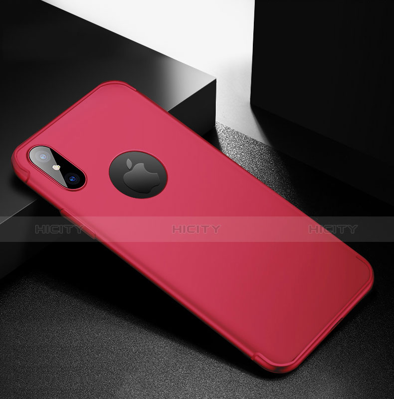 Custodia Silicone Ultra Sottile Morbida S04 per Apple iPhone Xs Rosso