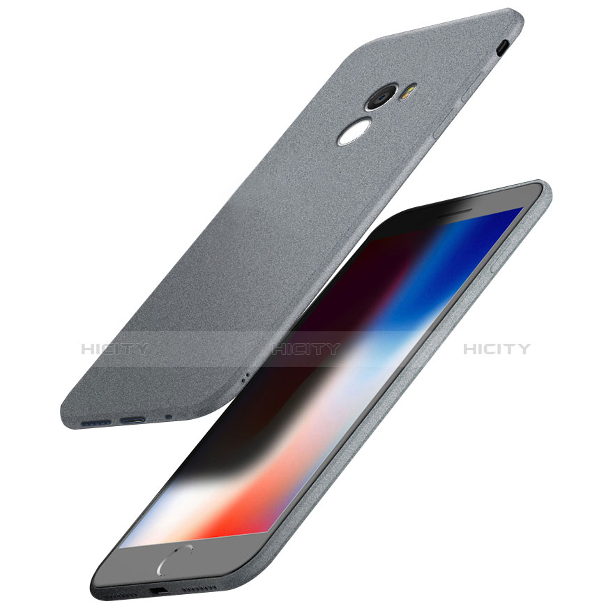 Custodia Silicone Ultra Sottile Morbida S04 per Xiaomi Mi Mix 2 Grigio